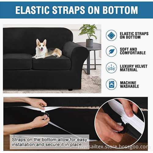 Sofa Base Cover Plus 2 Large Cushion Covers